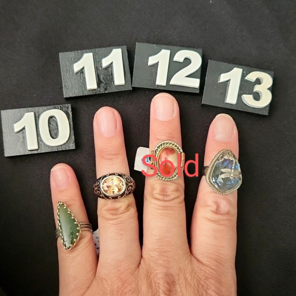 NEW Size 6 Genuine Sterling Silver Rings - Picture 9 of 9